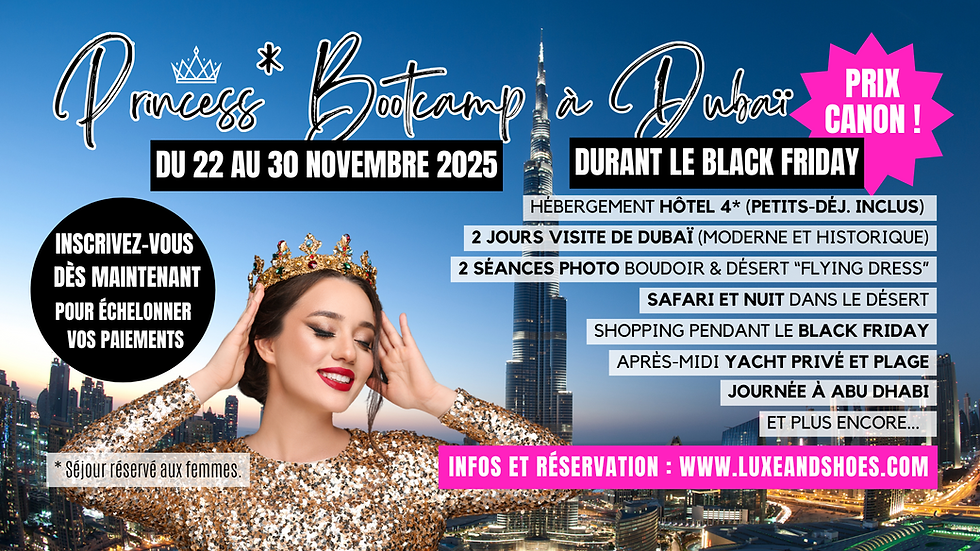 6e Edition Princess Bootcamp à Dubaï 22-30 Novembre 2025