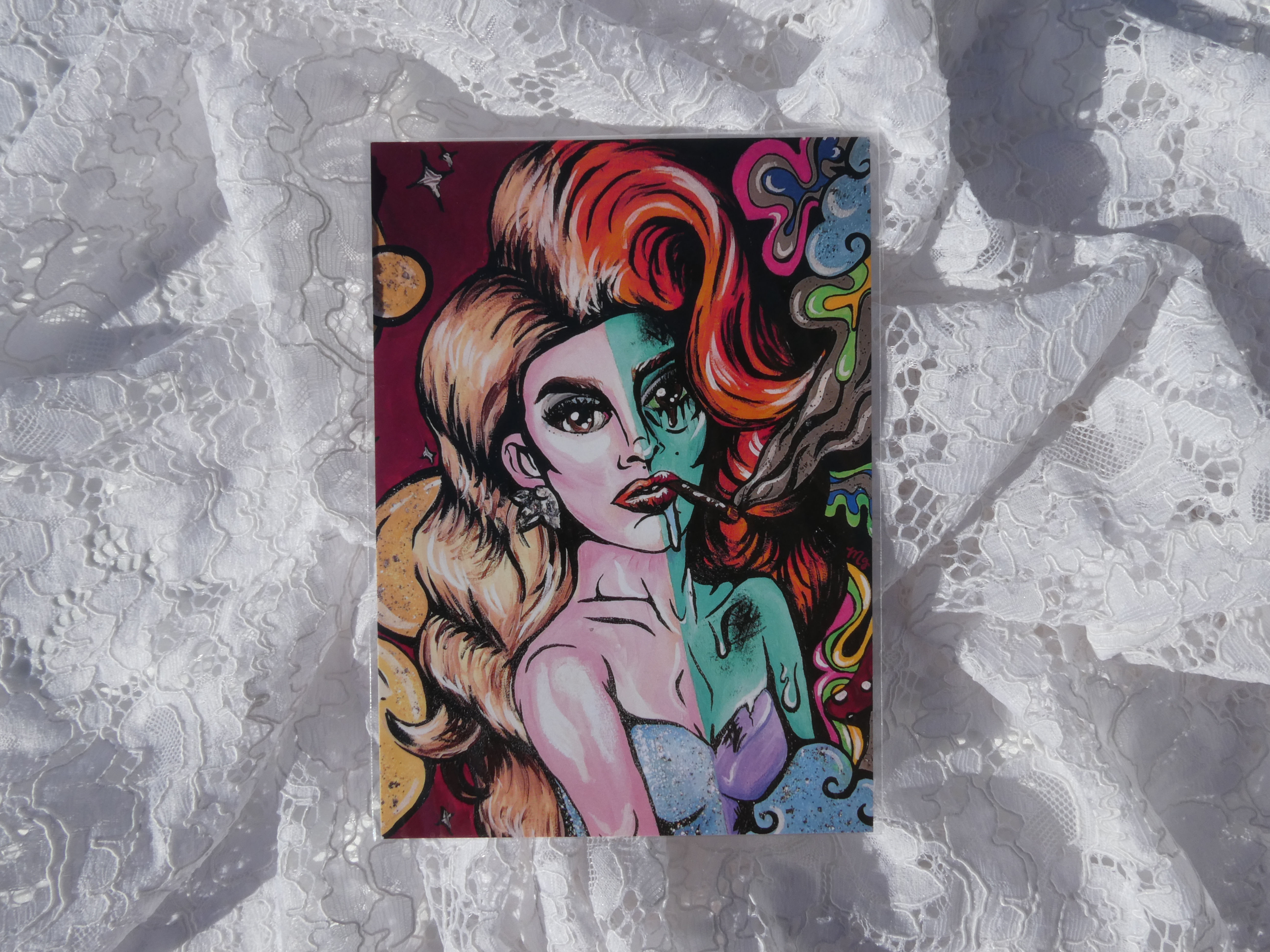 Drag Zombie Fine Art Print : 5in x 7in SMALL
