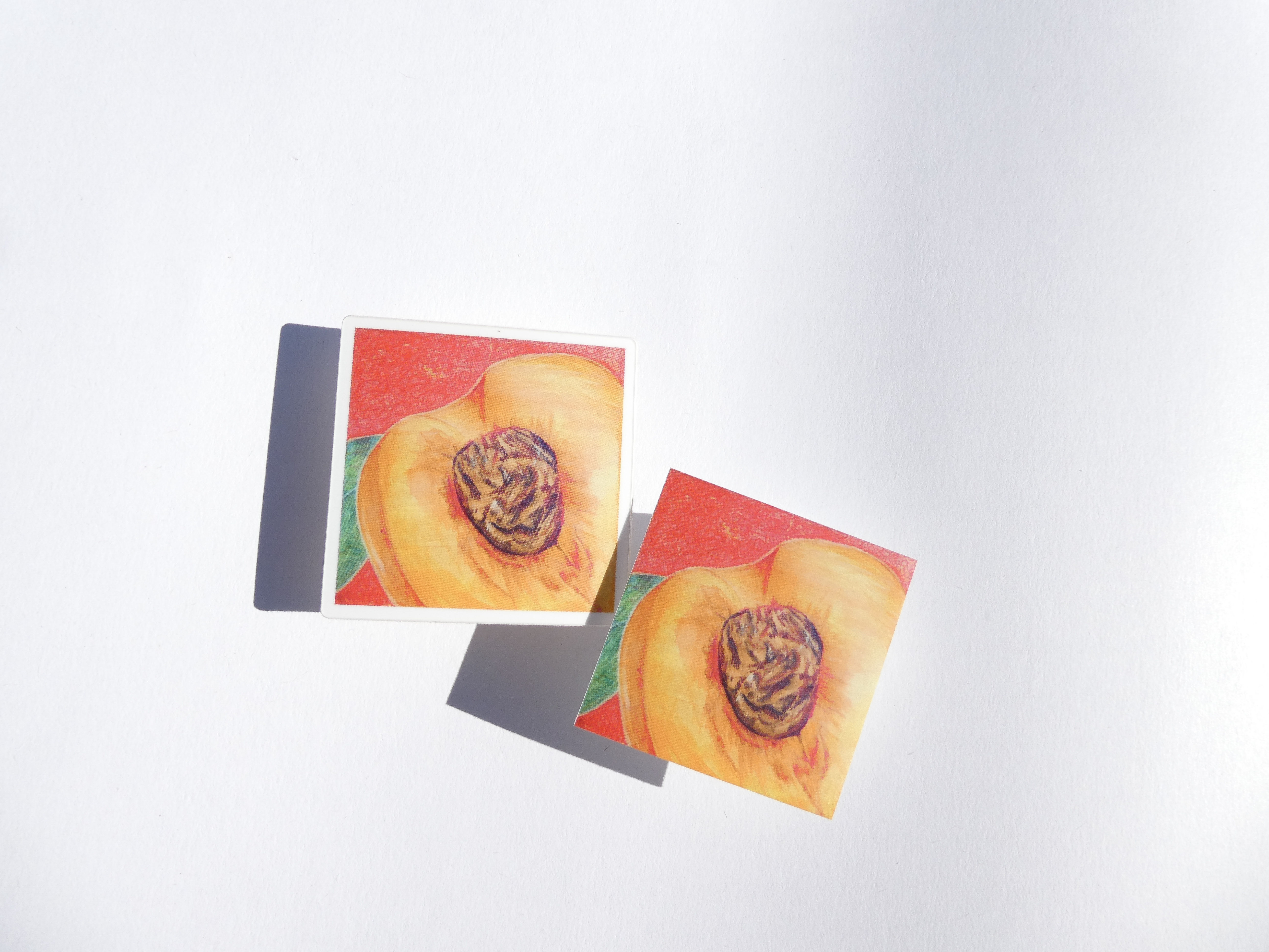 Peach Sticker