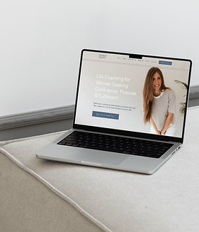Website design, Natalie Louise Mockup
