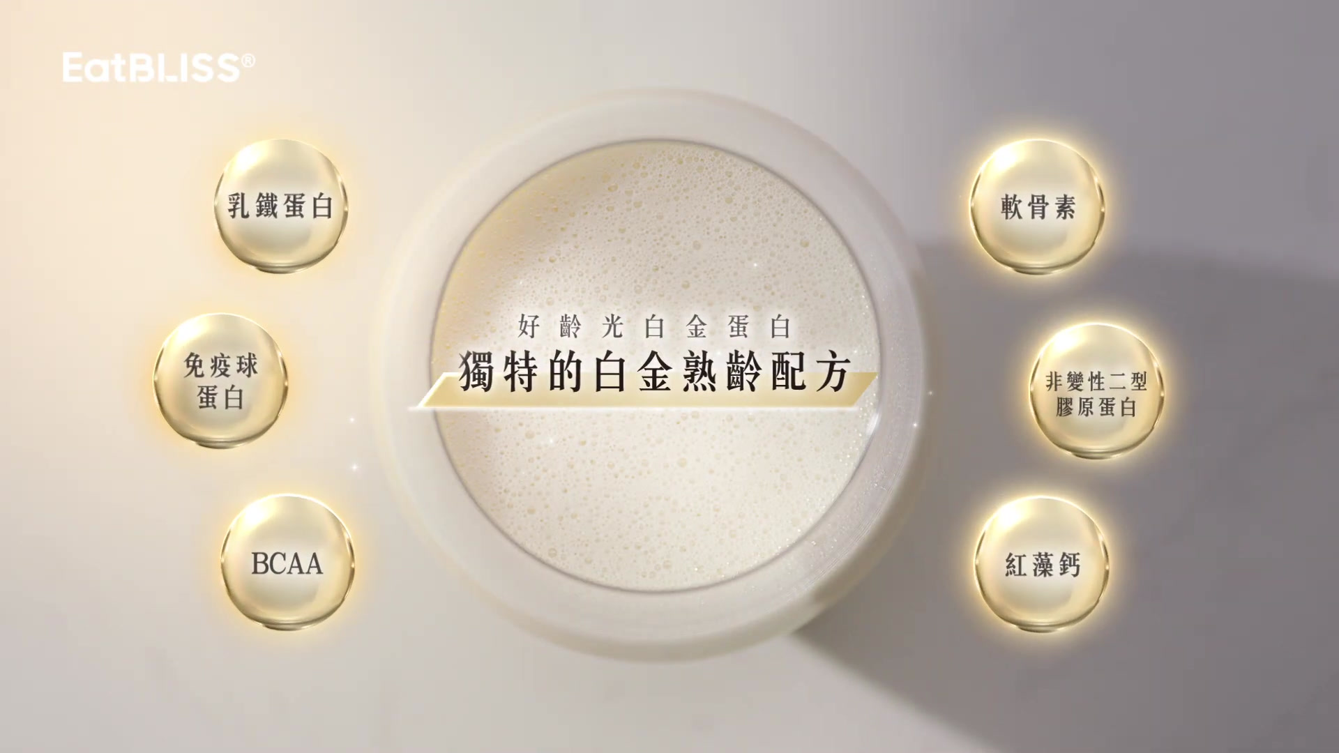 好齡光白金蛋白產品與配方畫面