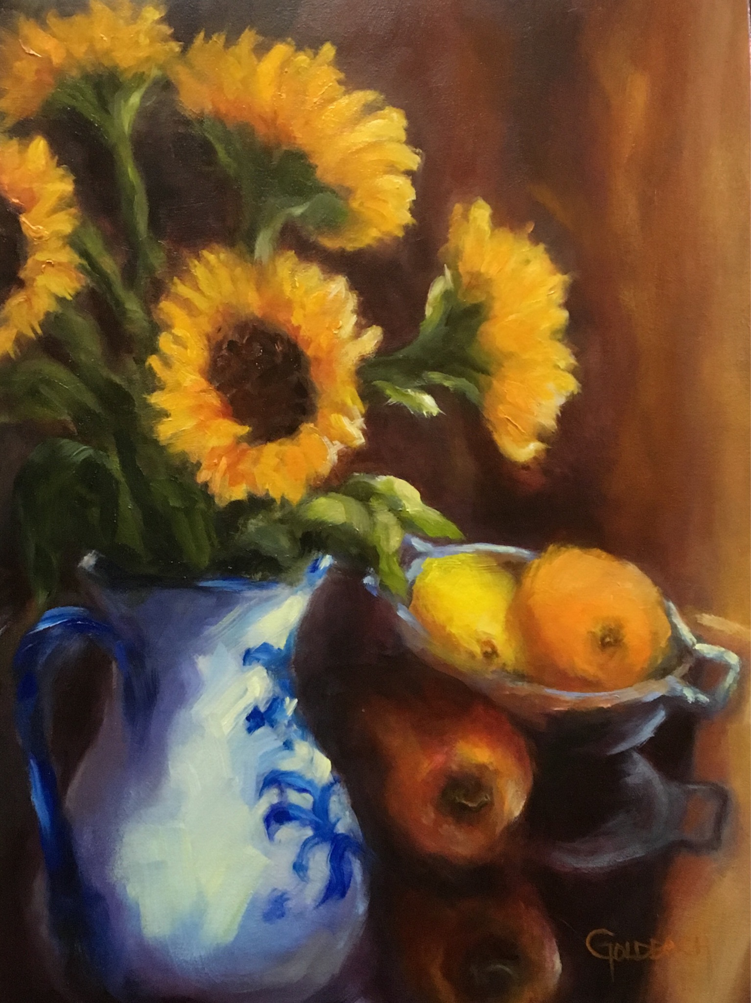 On the Table, 18" x 24" Original Oil on Canvas