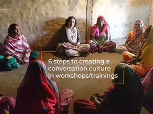 6 steps to creating a conservation culture in workshops/trainings
