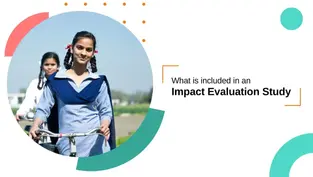What is included in an impact evaluation study? 