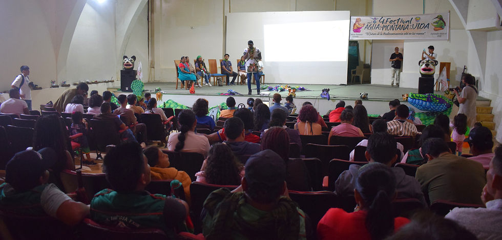 Intercambio de experiencias transfronterizas en el Festival del Agua, la Montaña y la Vida. Foto: @LaMingaKiwe