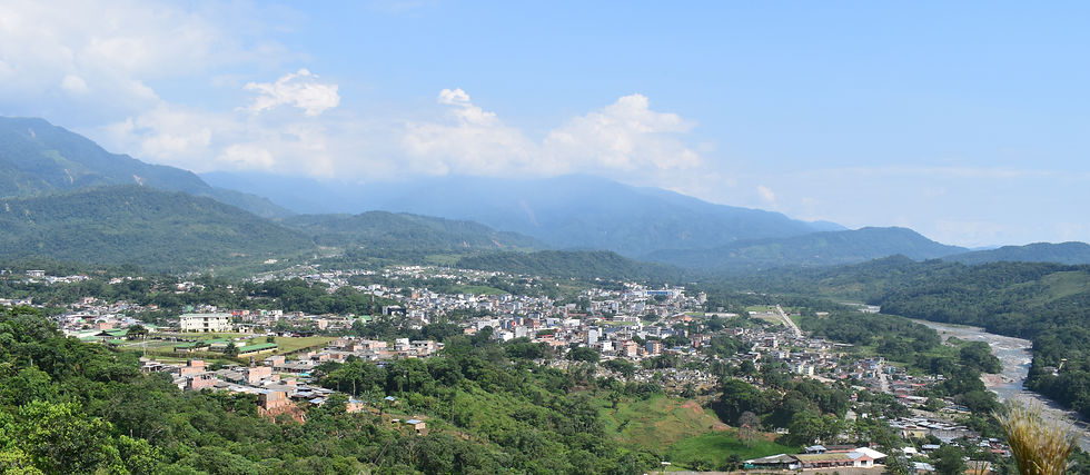 Foto: Olga Trujillo | Panorámica de la ciudad de Mocoa y el río de mismo nombre.