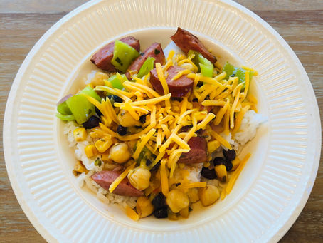 Leftover-Assembled Rice and Beans