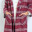 Miniaturbild: Classic plaid double-breasted long woolen coat