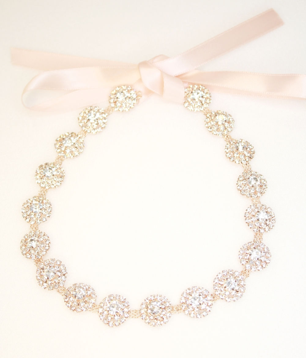 Rose gold hair band #115