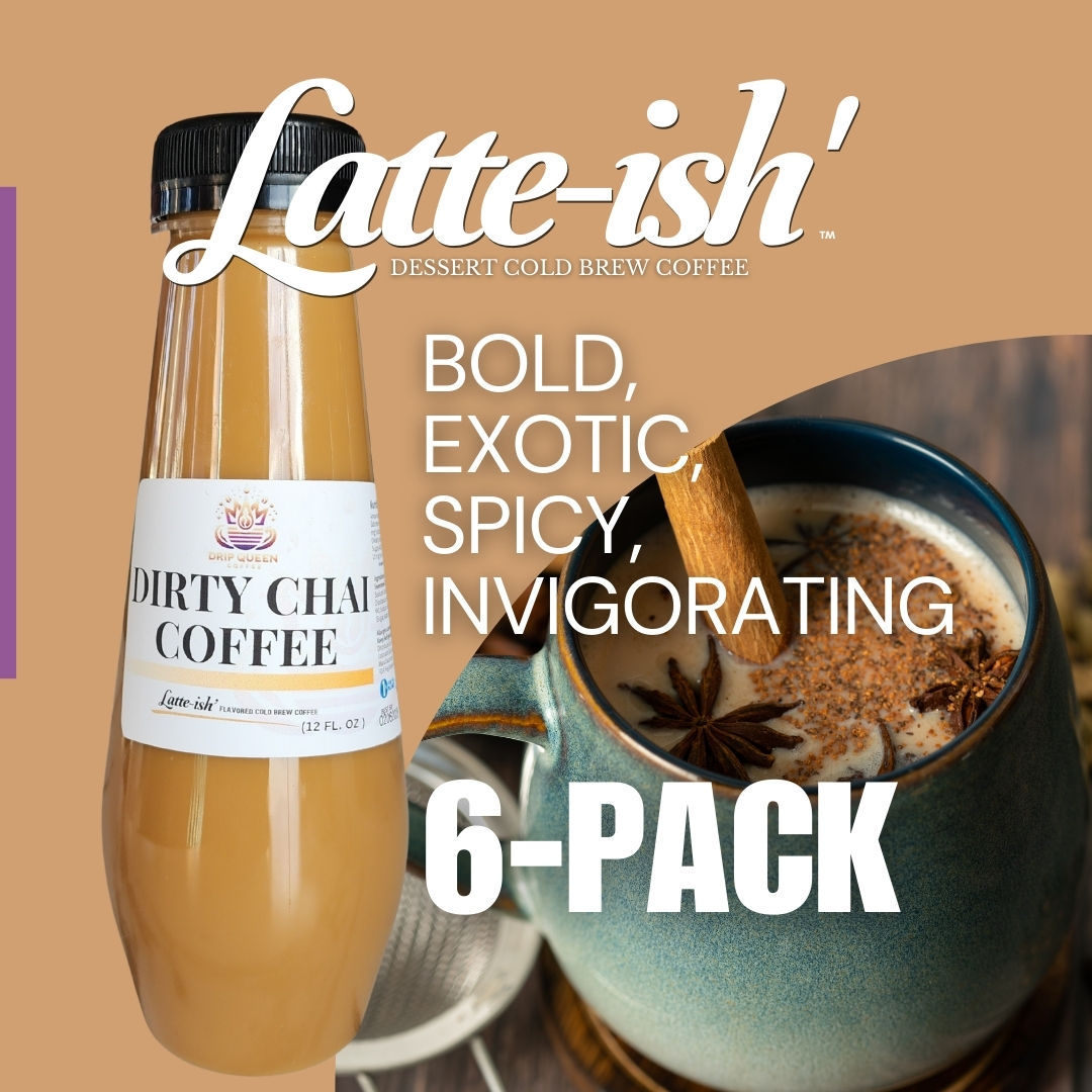 Latte-ish Dirty Chai Cold Brew Coffee 6/12oz
