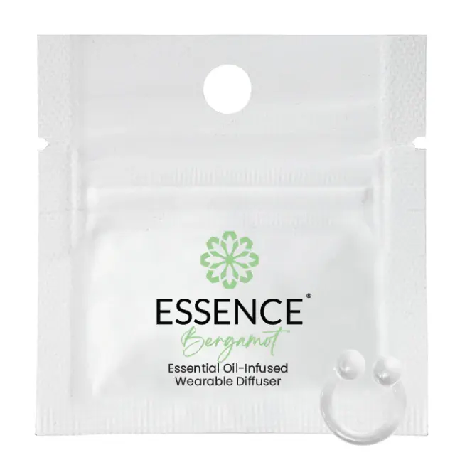 Thumbnail: Bergamot Essence Ring wearable Nasal Diffuser on the go, medical grade silicone, non-latex, scented disk, nasal septum,