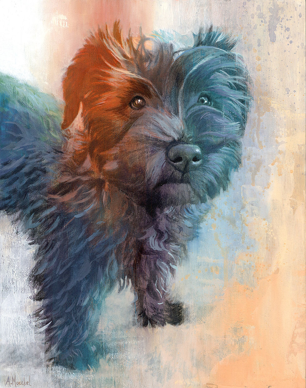 Thumbnail: MIXED MEDIA, Custom Pet Portrait on Wood
