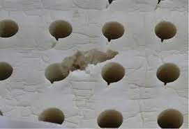 imperfection in latex foam