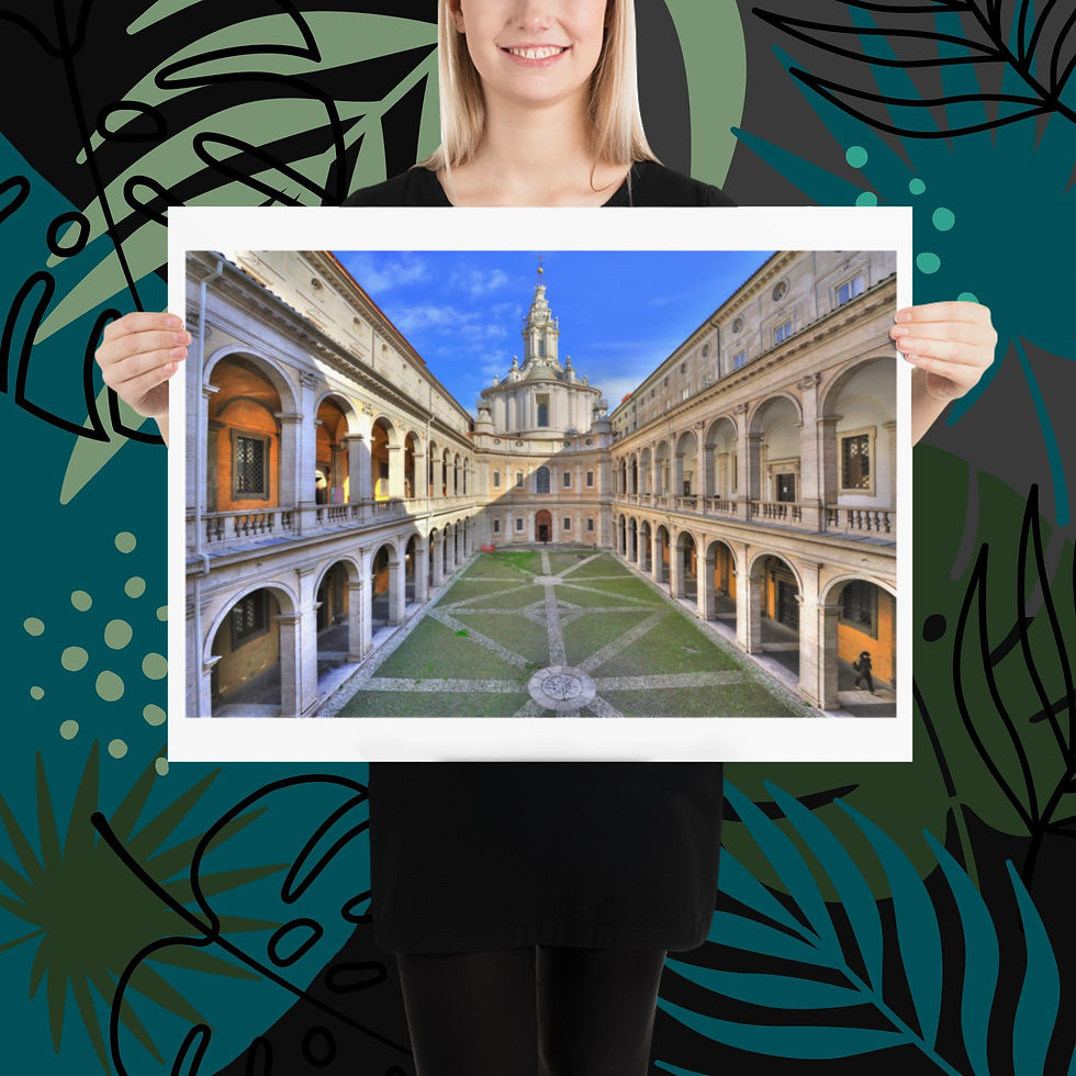 Thumbnail: Unframed poster - Church of Saint Yves at La Sapienza, Rome, Italy
