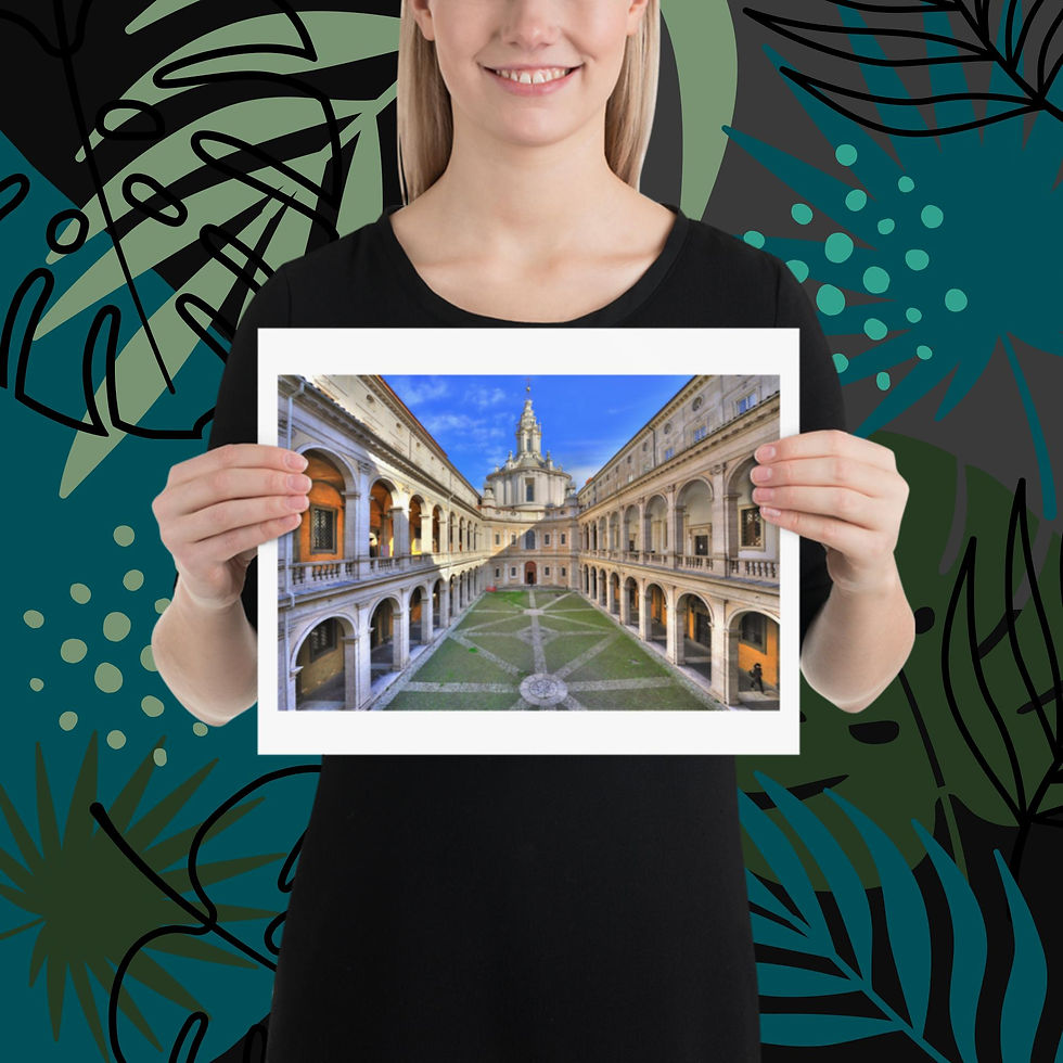 Thumbnail: Unframed poster - Church of Saint Yves at La Sapienza, Rome, Italy
