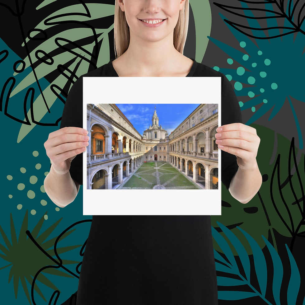 Thumbnail: Unframed poster - Church of Saint Yves at La Sapienza, Rome, Italy