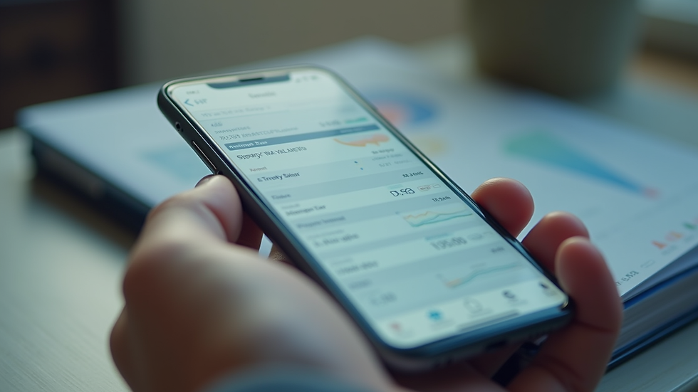 Close-up view of a smartphone displaying an HR management app with employee data