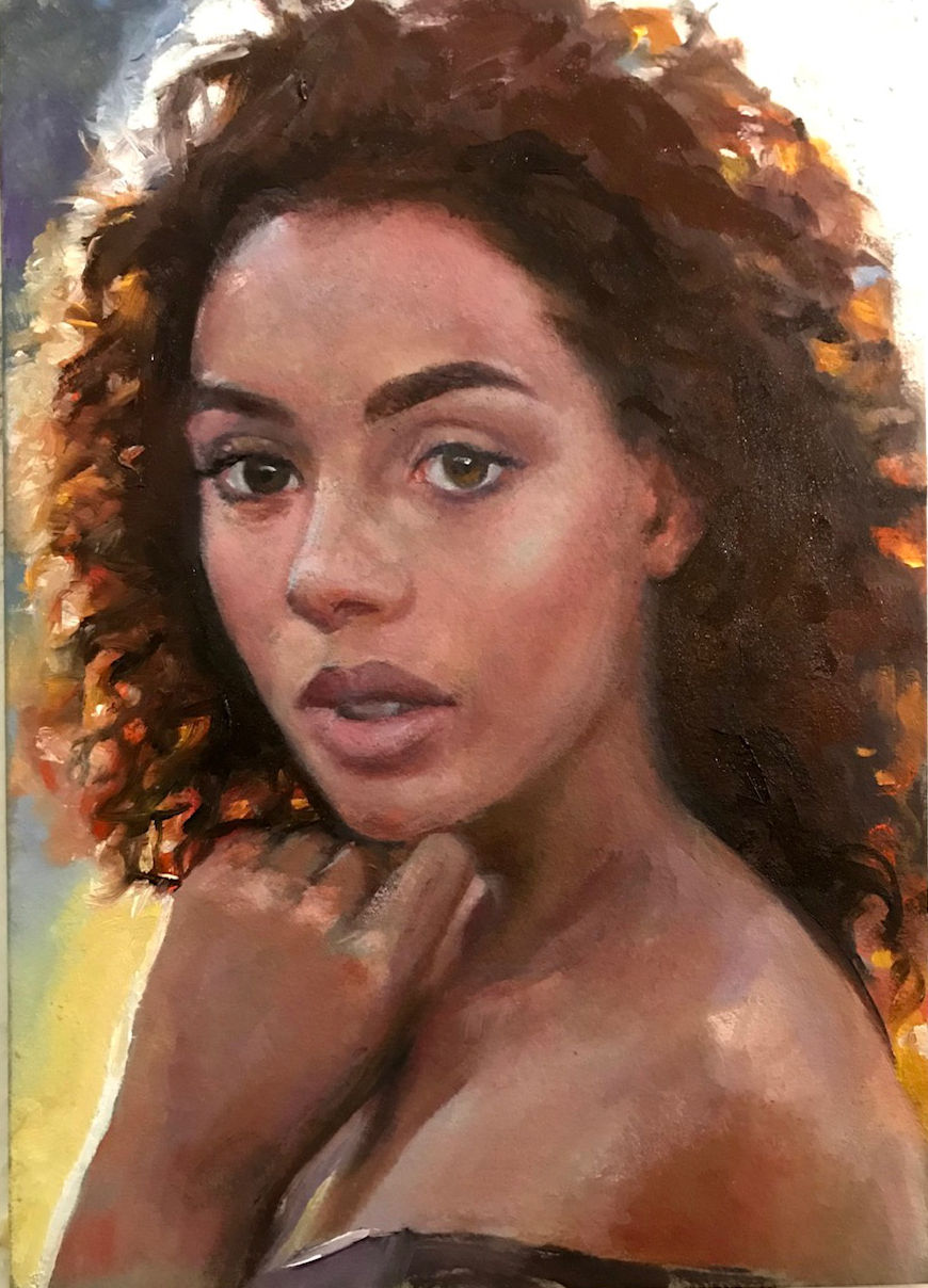 Backlit Woman