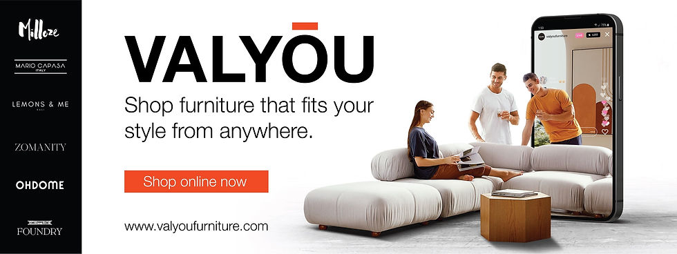 isometric phone with a sofa coming out and a crowd being social