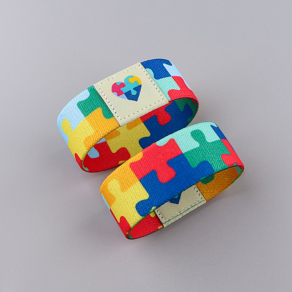 Miniatura: Pulseira Elástica de Conscientização do Autismo