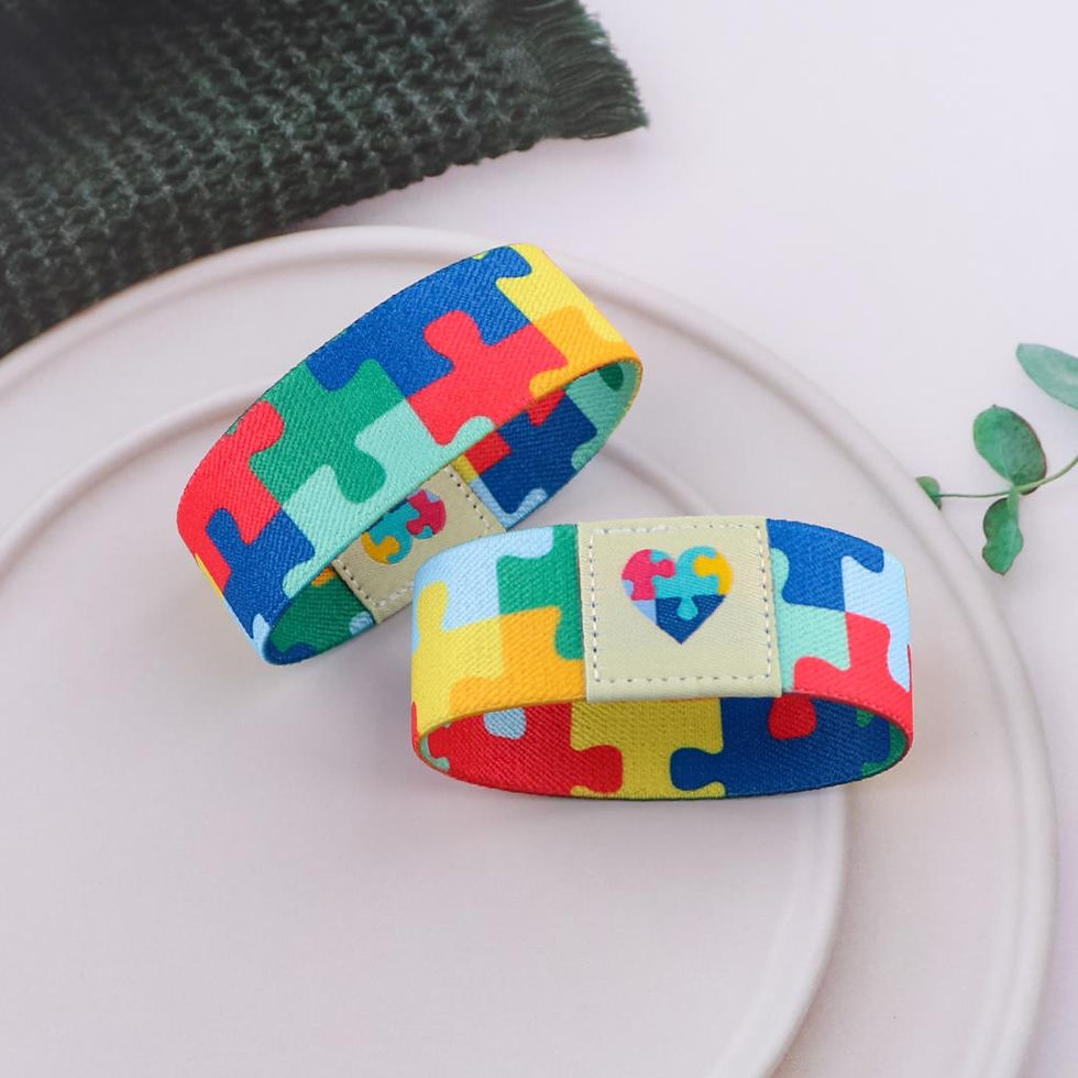 Miniatura: Pulseira Elástica de Conscientização do Autismo