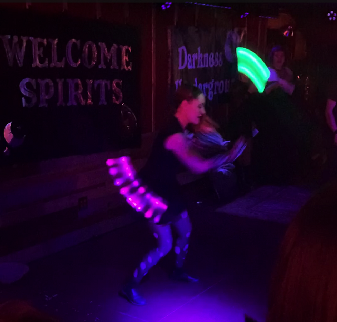 LED Poi Goth Prom Darkness Underground Rose Bowl Tavern