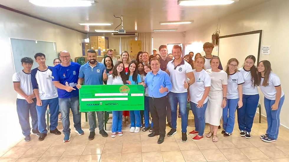 Deputado Batatinha visita Palotina e anuncia recursos para colégio Santo Agostinho