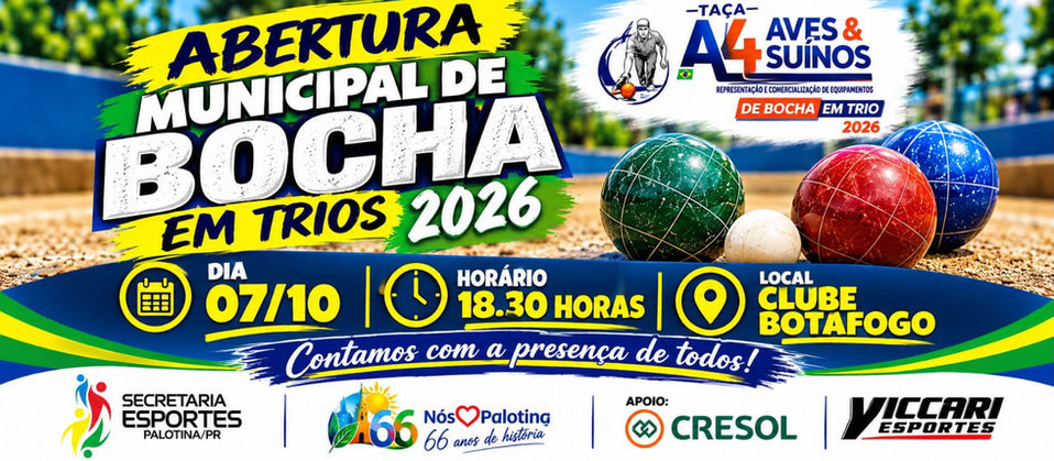 Campeonato Municipal de Bocha em Trios em Palotina