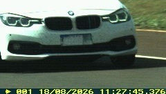 PRF flagra BMW a mais de 200 km/h na BR-163, em Quatro Pontes (PR)