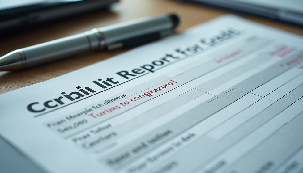 Detecting and Correcting Common Credit Errors