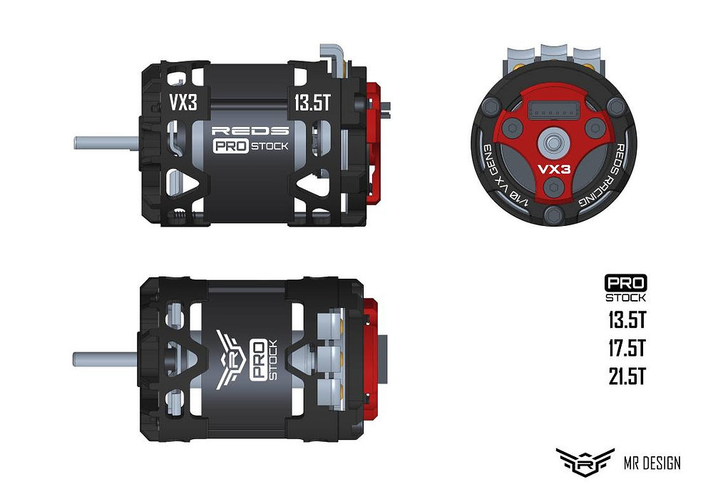 REDS NEW VX3 540 PRO STOCK Motors