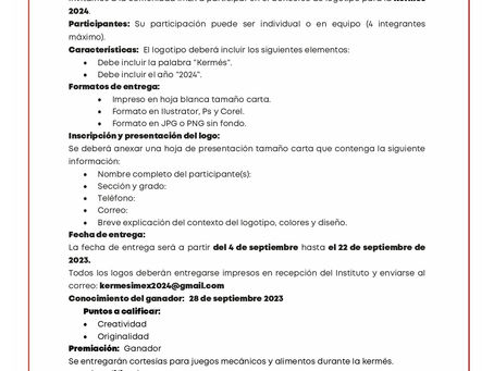 Convocatoria logo Kermés 2024