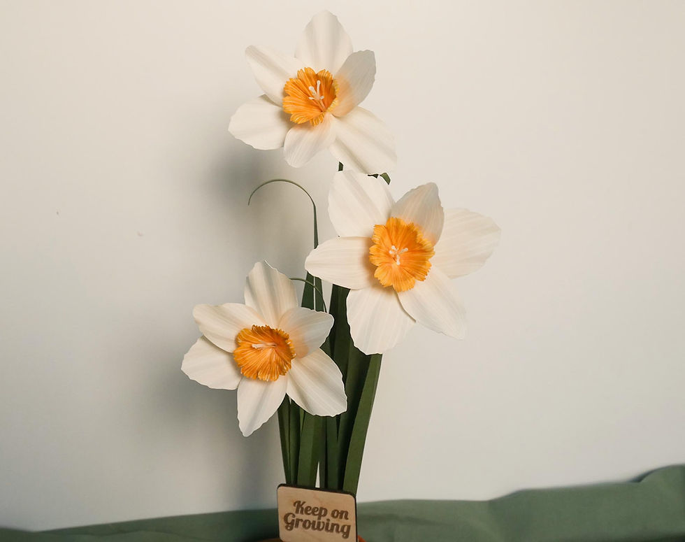 Thumbnail: Yellow and Cream Paper Daffodil