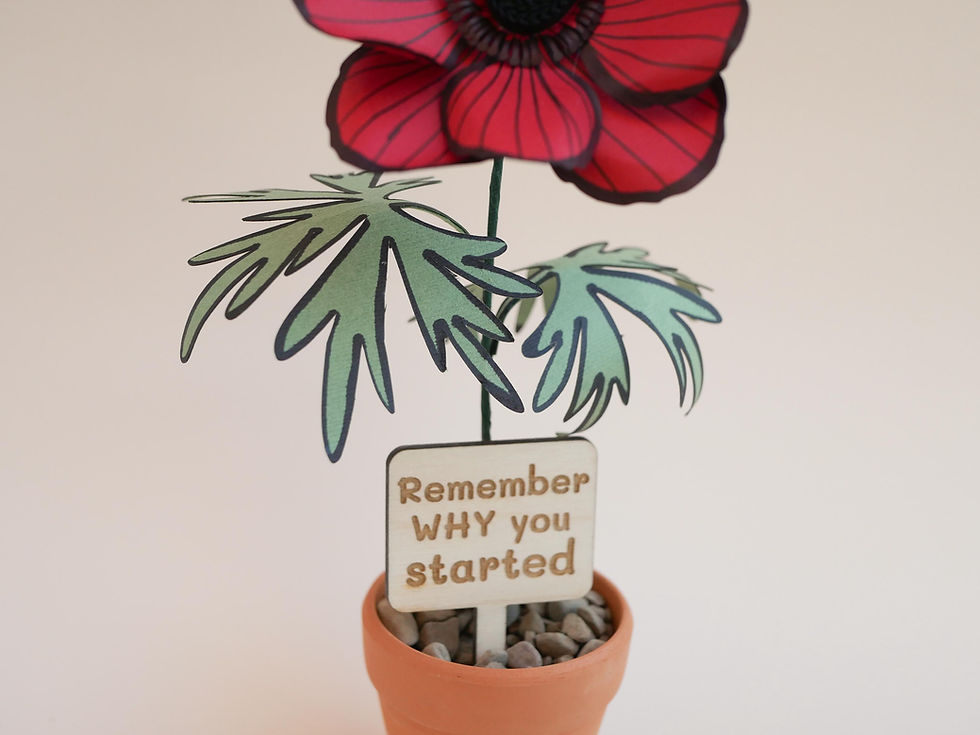 Thumbnail: Comic-style Red Paper Anemone