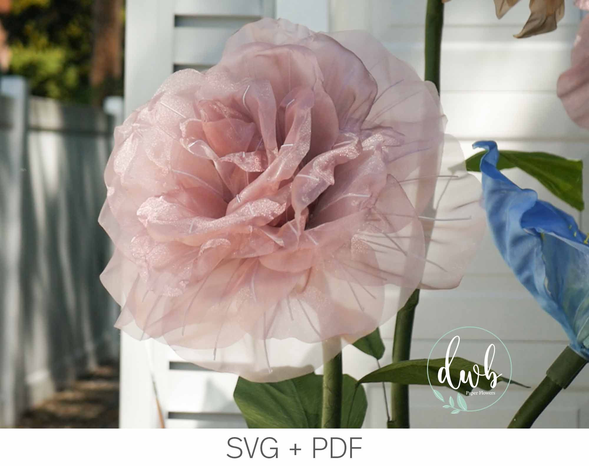 Giant Organza 18 inch Rose