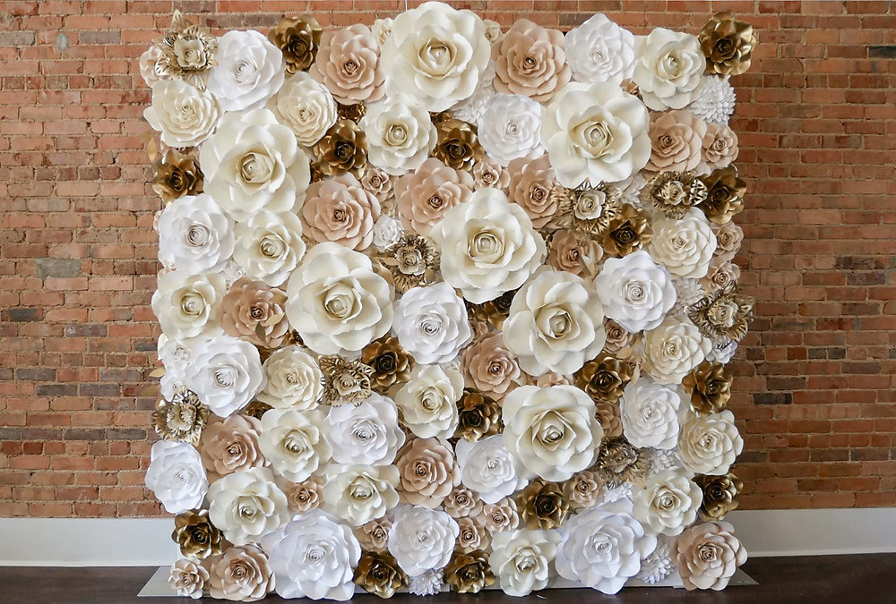 The best papers to use for paper flowers The neutral shades edition