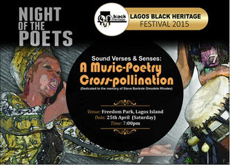 "Night of the Poets" at Freedom Park, April 25, 2015, 7 PM