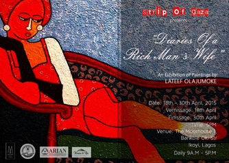 Lateef Olajumoke, "Diaries of a Rich Man's Wife, Moorhouse Hotel, Finissage April 30, 2015,