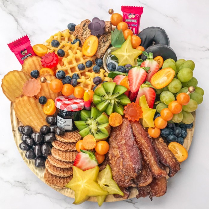 Arranged Food and Objects
