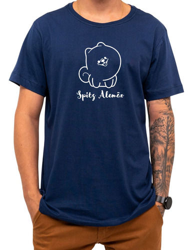Miniatura: Camiseta Pet Spitz Alemão Lulu Pomerânia Cachorro Cão Raça