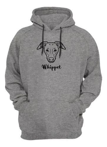 Miniatura: Blusa Moletom Capuz Pet Whippet Cachorro Cão Raça Presente