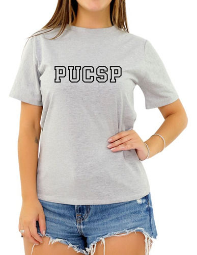Miniatura: Camiseta Faculdade Pucsp Pontifícia Uni Católica Sp Feminina