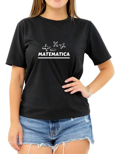 Camiseta Faculdade Matemática Curso Universidade Feminina
