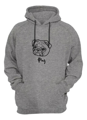 Miniatura: Blusa Moletom Capuz Pet Pug Cachorro Cão Raça Presente Natal