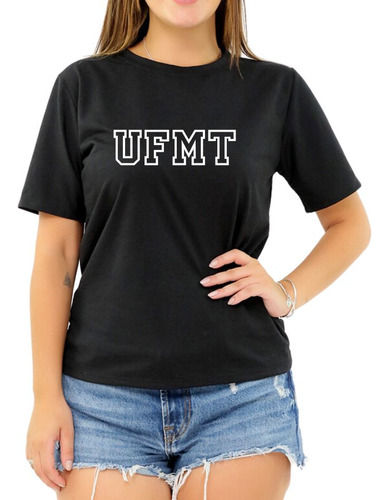 Camiseta Faculdade Ufmt Univ Federal De Mato Grosso Feminina