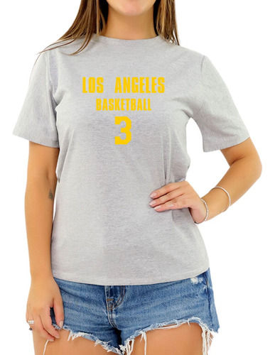 Miniatura: Camiseta Basquete Feminina Los Angeles Basketball número 3