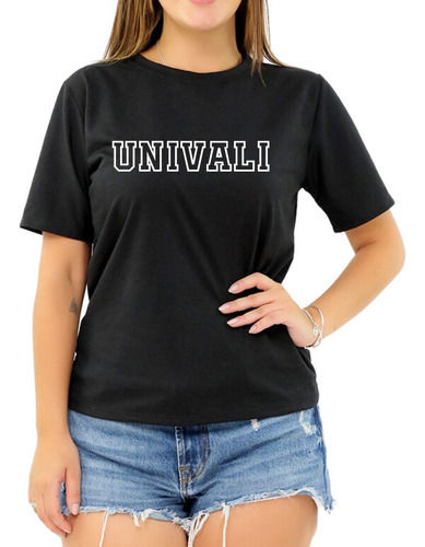 Camiseta Faculdade Univali Univ Vale Do Itajaí Sc Feminina
