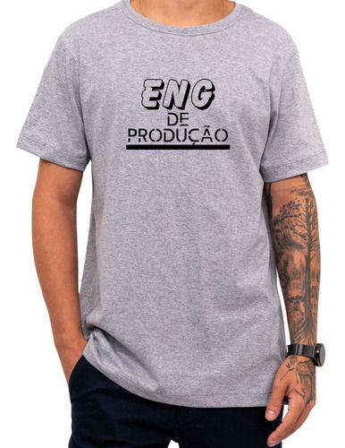 Miniatura: Camiseta Faculdade Engenharia De Produção Uni 100% Algodão