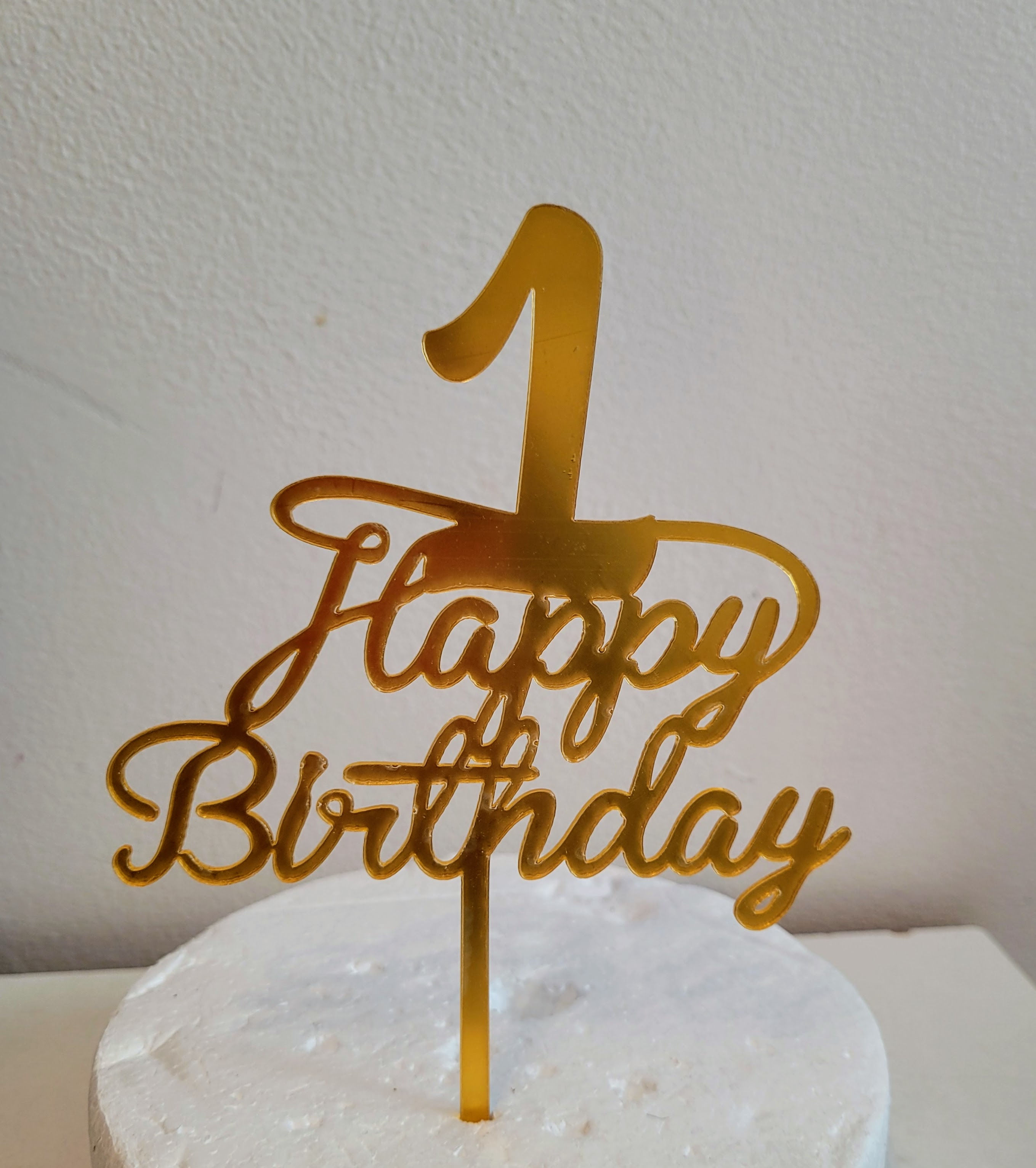 Age Happy Birthday Acrylic cake topper