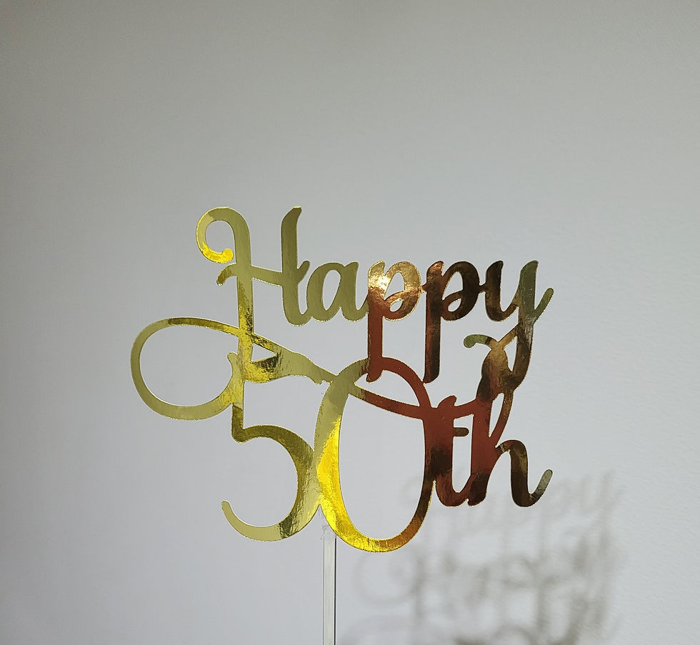 Thumbnail: Glittercard cake topper package